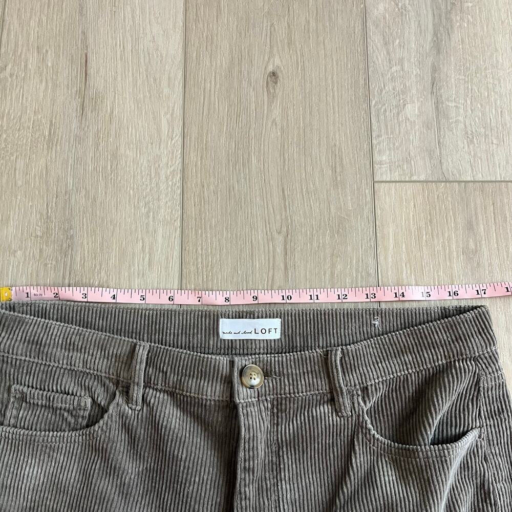 Loft Women’s Brown Straight Corduroy Pant Size 12 - Picture 10 of 10